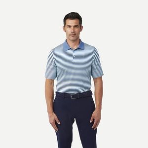 KJUS LUIS teal and blue mens golf shirt. Size 48-S. New without tags